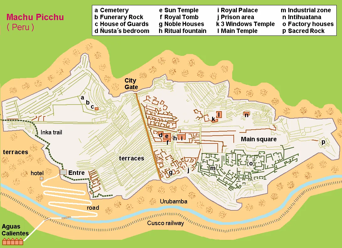 Machu Picchu Map