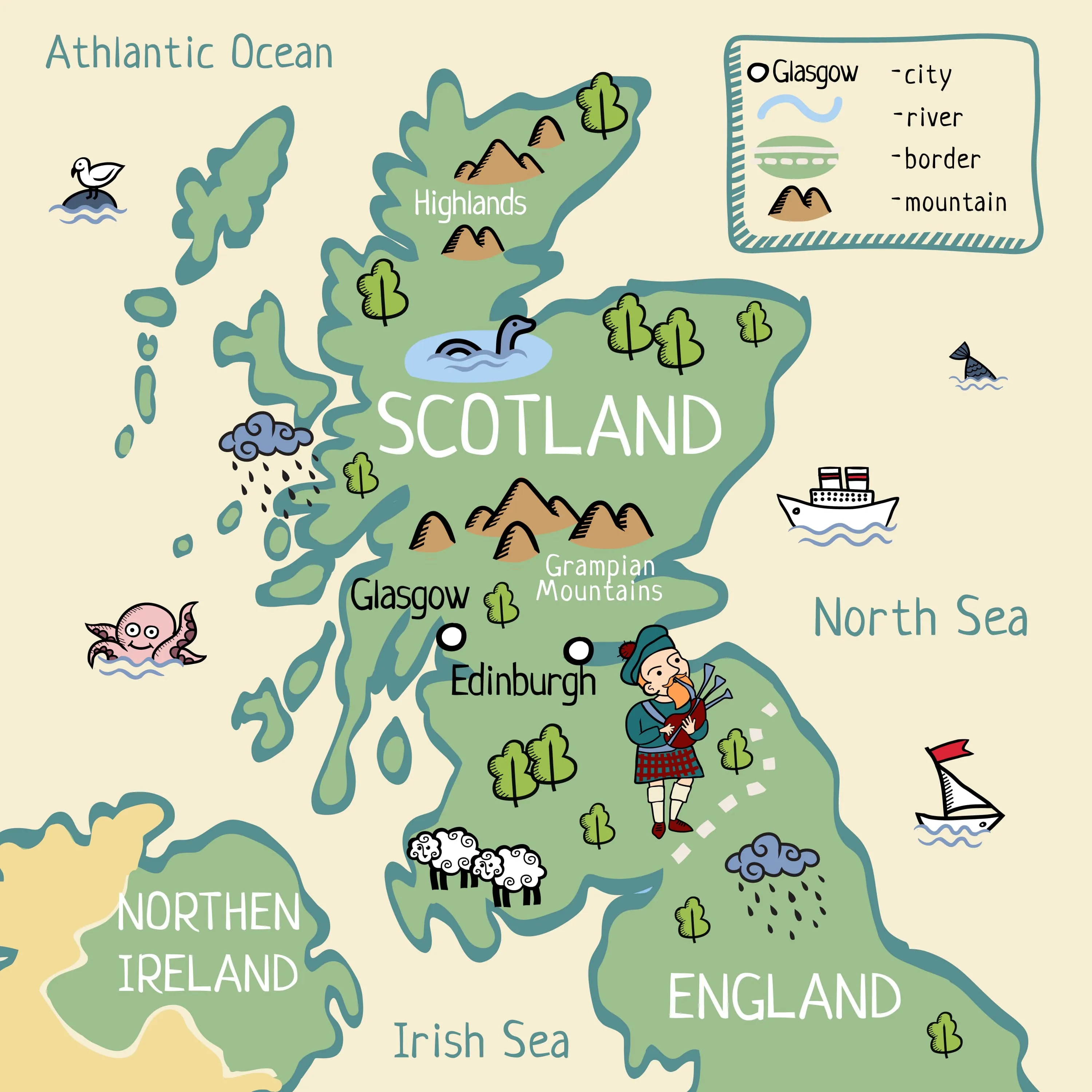 Tips for what should I bring with me when I go walking in Scotland?