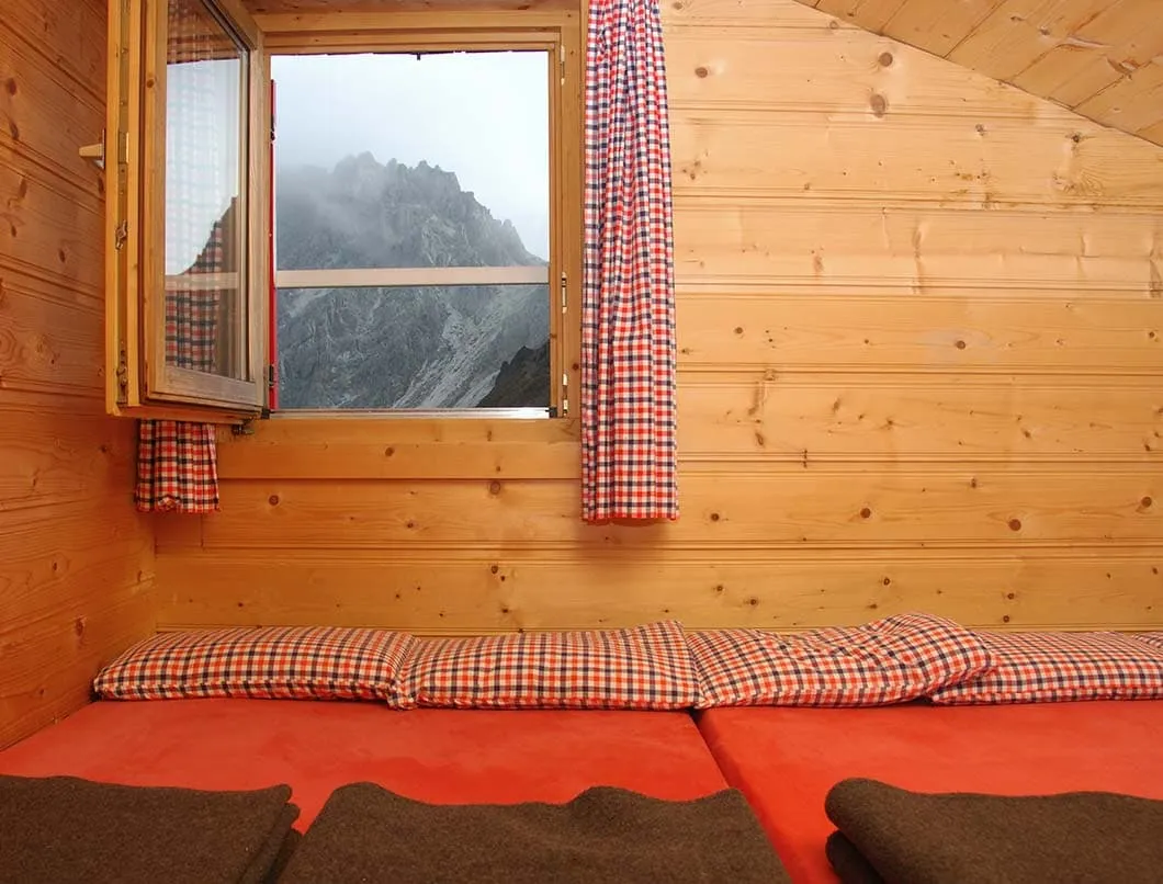 Sleeping Facilities in the Huts