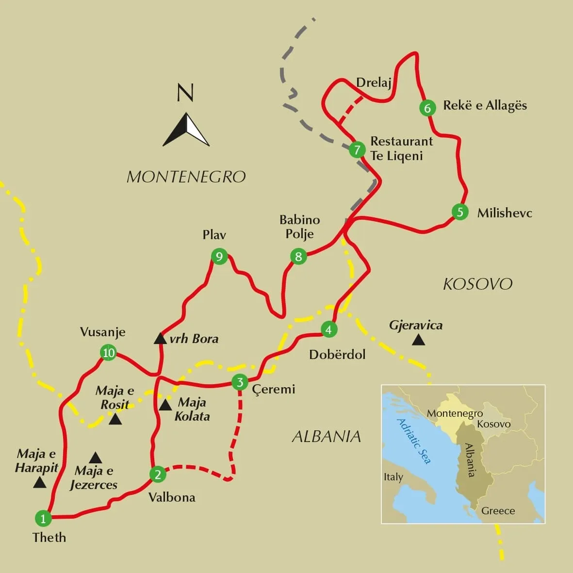 Where is the Peaks of the Balkans Trail?