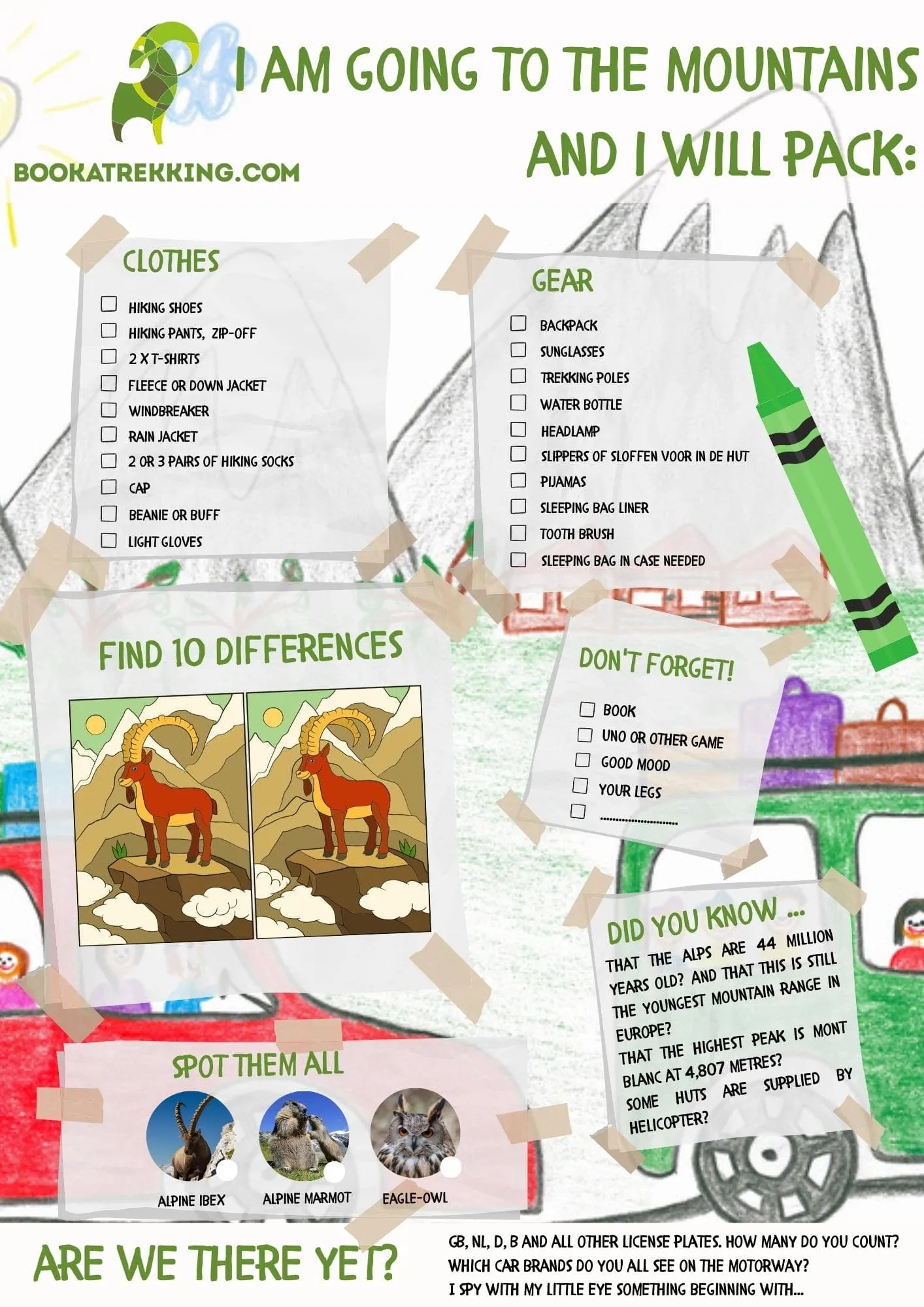 Tips 6: Barn har også en pakkeliste