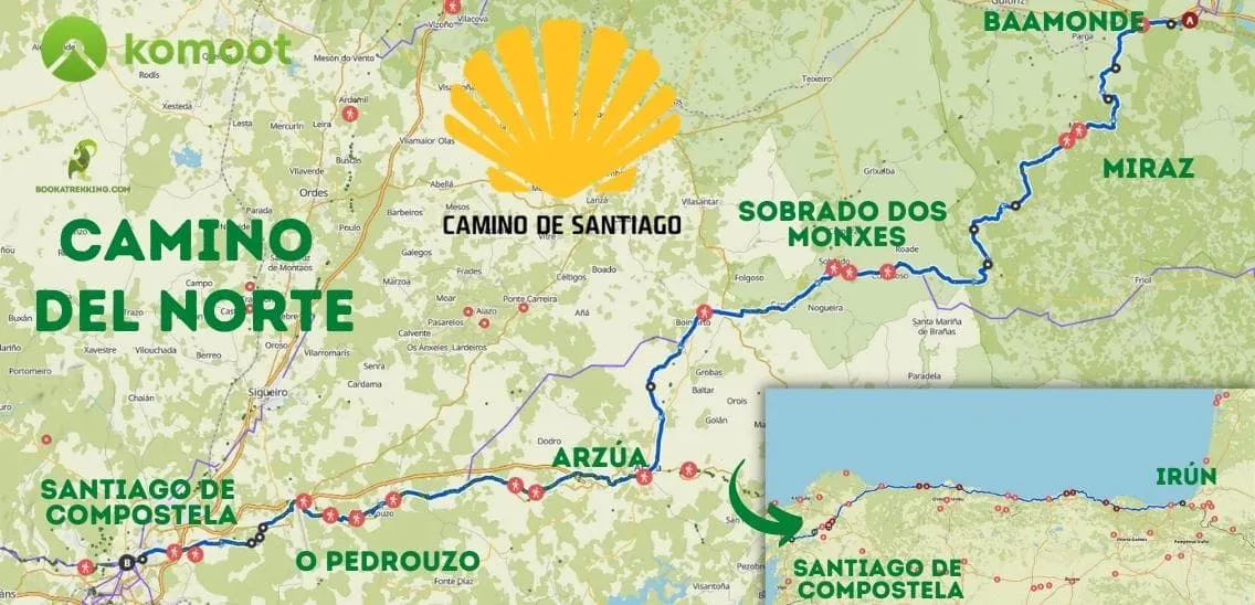 Camino del Norte: Start and End Points