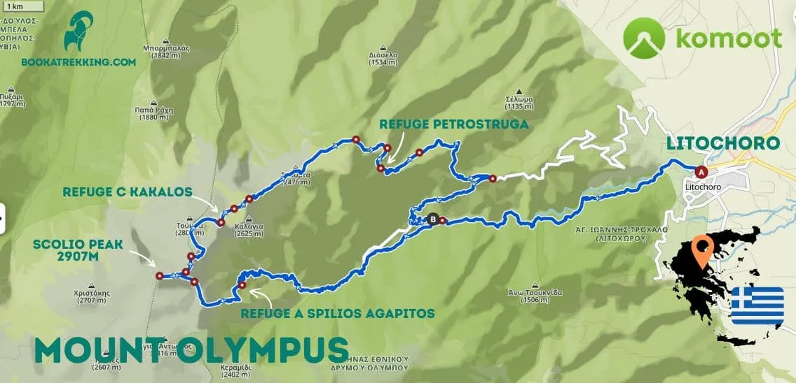 Mount Olympus: From Hut to Hut to The Gods 1