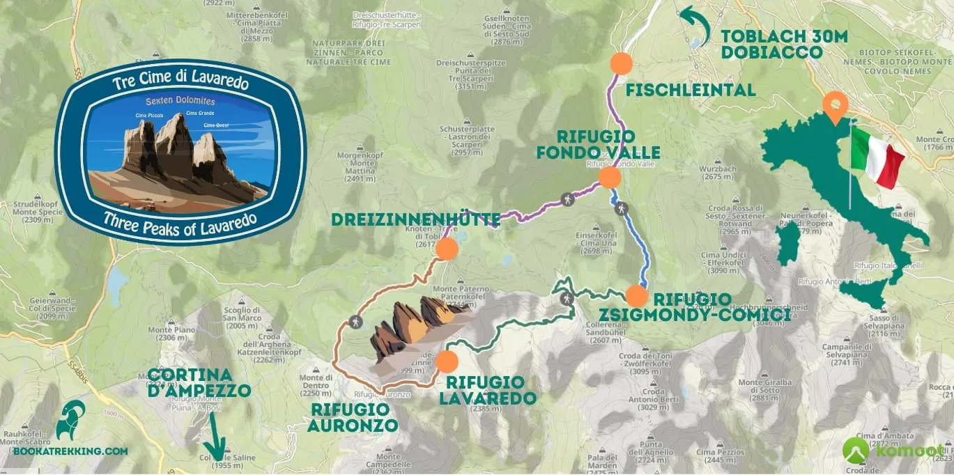 What and Where Are the Tre Cime di Lavaredo?