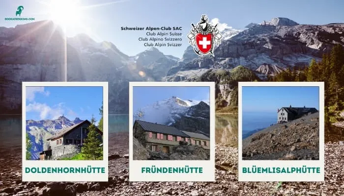 Refugios de montaña SAC en Oeschinensee