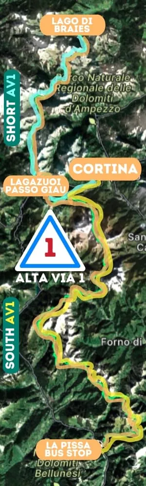 Alta Via 1 Itinerary