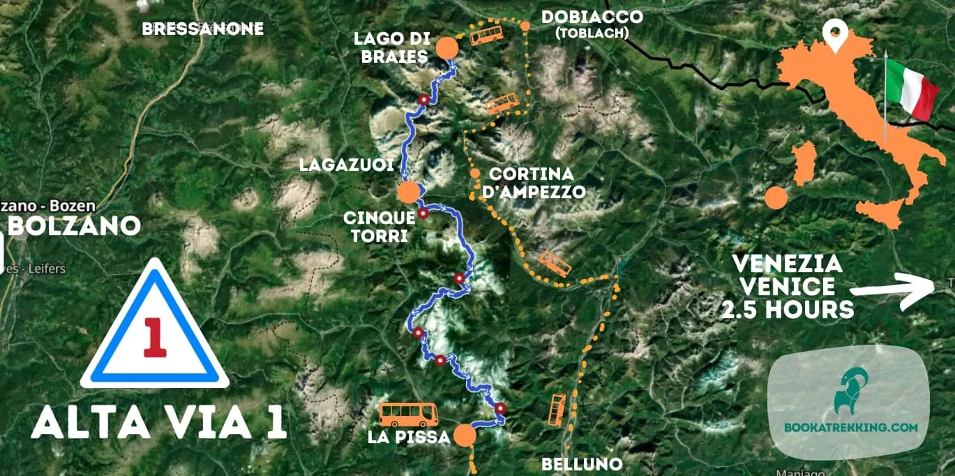 What and Where is the Alta Via 1? 